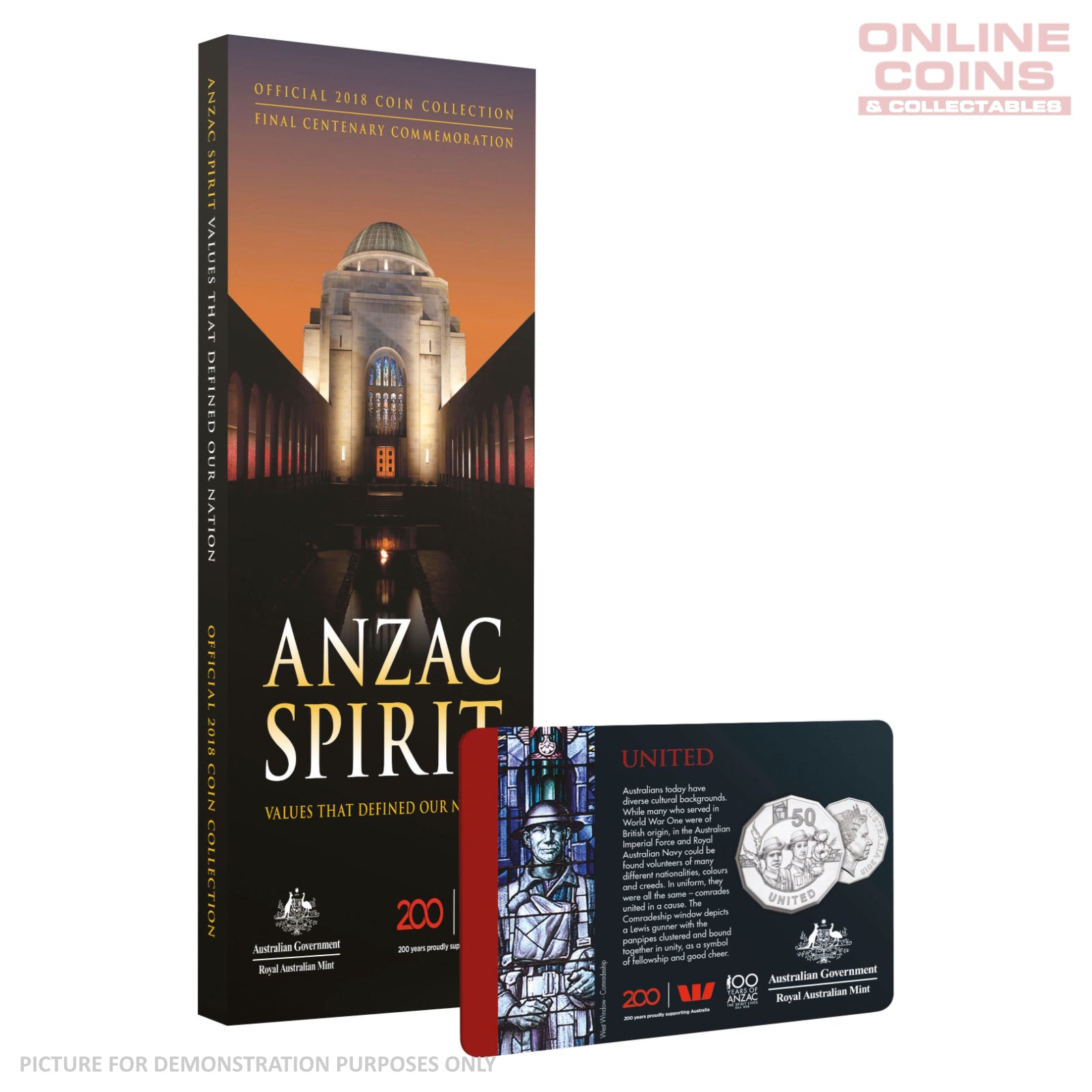 2018 Uncirculated Anzac Spirit Coin Collection